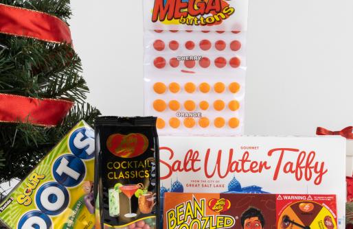 Selection of Package Candy, Dots, Walt Water Taffy, Candy Buttons and Jelly Belly Beans
