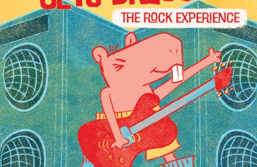 Show Poster Featuring Rat Playing Red Guitar