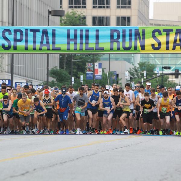 Hospital Hill Run Race Start with Rumners