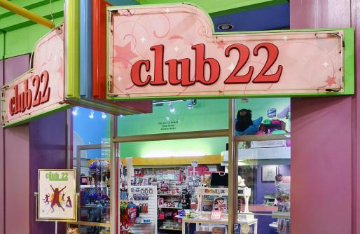 Club 22 sign