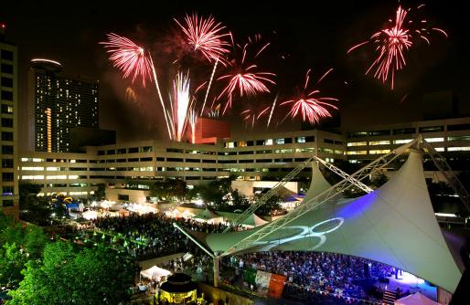 Fireworks at Crown Center Square