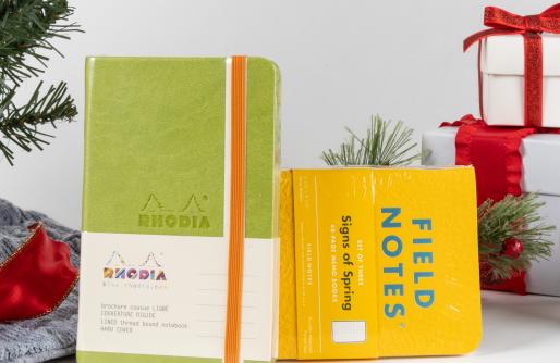 Rhodia Green Hardcover Notebook and Field Notes Pack