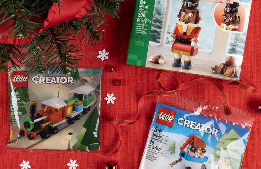 LEGO Nutrcracker Kit, Creator Kits for Winter Holiday Train and Snowman