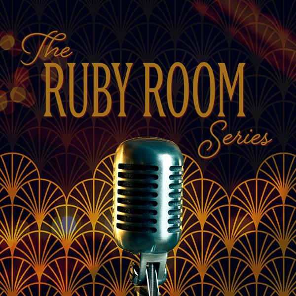 Ruby Room Series Logo with old-fashioned microphone