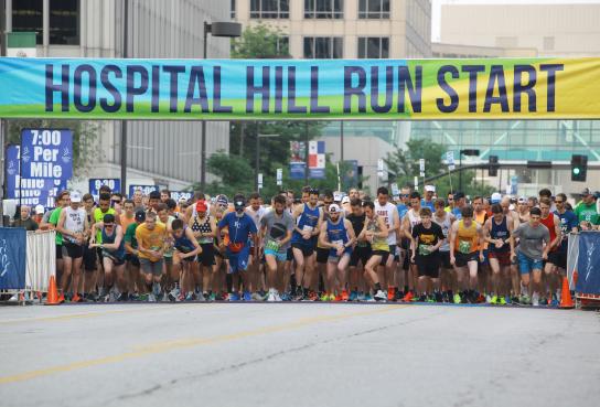 Hospital Hill Run Race Start with Rumners