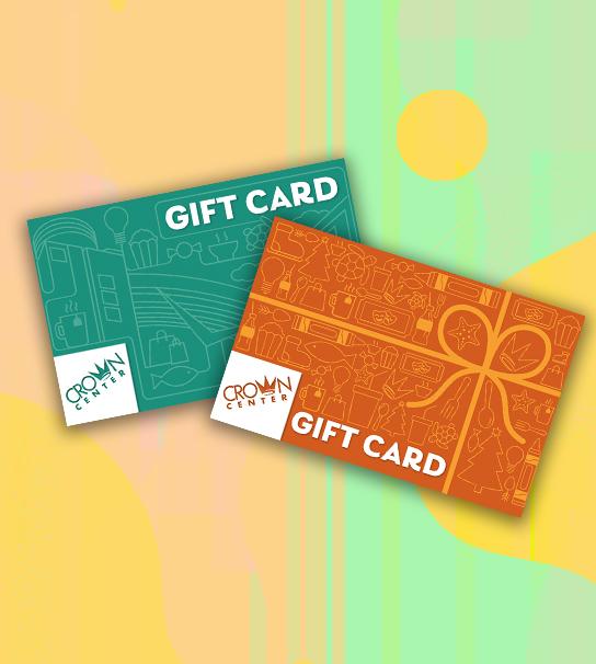 Teal and Orange Gift Card Feature