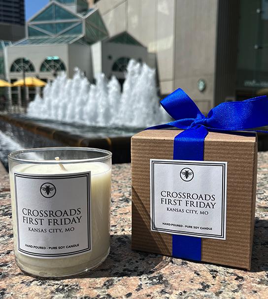 Crossroad Candles with Fountain