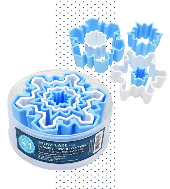 Snowflake cookie cutter set