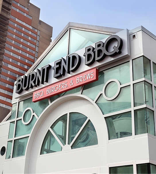 Grand Blvd Entrance to Burnt End BBQ