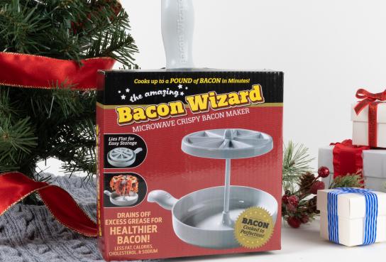 Boxed Bacon Wizard microwave dish for cooking baking