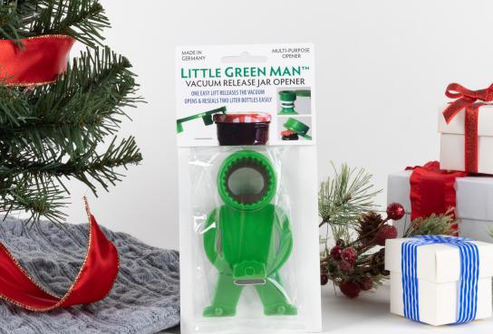 Jar Opener, Green and Shaped like a person, in Packaging