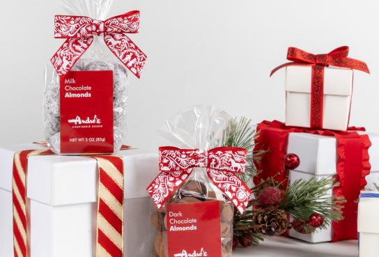 Bags of Andres Chocolate Almonds