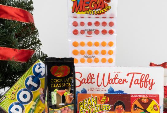 Selection of Packaged Candy, Dots, Taffy, Jelly Belly Beands and Candy Buttons