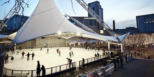 Crown Center Ice Terrace with Skaters